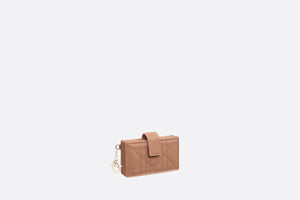 Lady Dior 5-Gusset Card Holder • Rose Des Vents Patent Cannage Calfskin