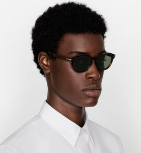 DiorBlackSuit R2I • Brown Tortoiseshell-Effect Pantos Sunglasses