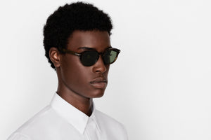 DiorBlackSuit R2I • Brown Tortoiseshell-Effect Pantos Sunglasses