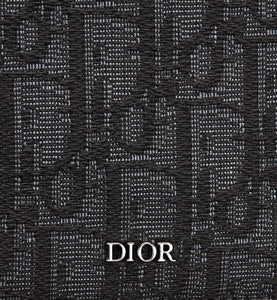 Wallet • Black Dior Oblique Jacquard
