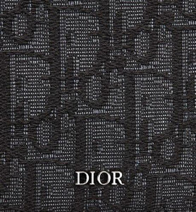 Wallet • Black Dior Oblique Jacquard