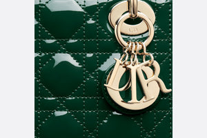 Mini Lady Dior Bag • Pine Green Patent Cannage Calfskin