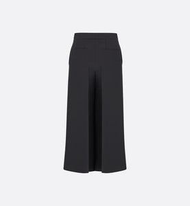 Cropped Pants • Black Wool and Silk