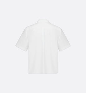 Short Buttoned Blouse • White Cotton Poplin