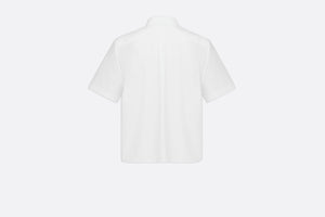 Short Buttoned Blouse • White Cotton Poplin