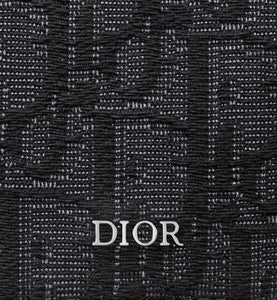 Business Card Holder • Black Dior Oblique Jacquard