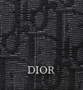 Business Card Holder • Black Dior Oblique Jacquard