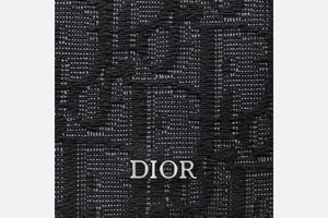 Business Card Holder • Black Dior Oblique Jacquard