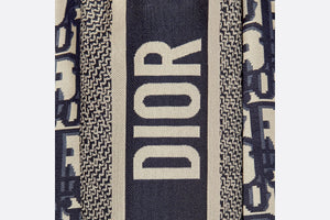 Shorts • Navy Blue and White Silk Twill with Dior Oblique Motif