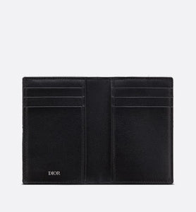 Bi-Fold Card Holder • Black Dior Oblique Jacquard