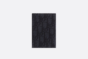 Bi-Fold Card Holder • Black Dior Oblique Jacquard