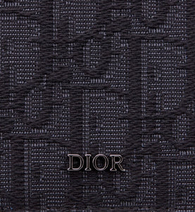 Bi-Fold Card Holder • Black Dior Oblique Jacquard