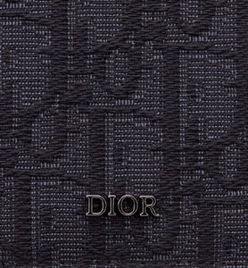 Bi-Fold Card Holder • Black Dior Oblique Jacquard