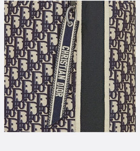 Shorts • Blue Technical Taffeta Jacquard with Dior Oblique Motif