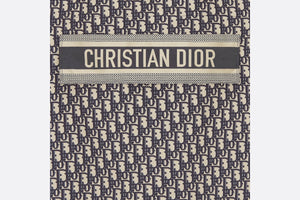Hooded Anorak • Blue and Ecru Technical Taffeta Jacquard with Dior Oblique Motif
