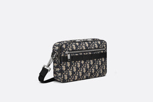 Safari Messenger Bag • Beige and Black Dior Oblique Jacquard