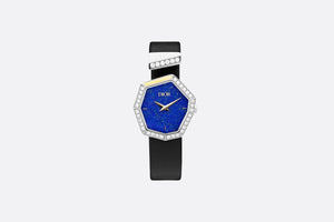 GEM DIOR 14.5 cm • Ø 27 mm (1”), Steel, Yellow Gold, Lapis Lazuli and Diamonds