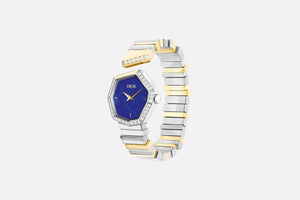 GEM DIOR 14.5 cm • Ø 27 mm (1”), Steel, Yellow Gold, Lapis Lazuli and Diamonds