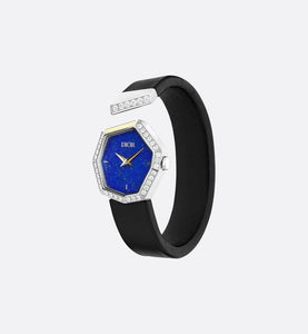 GEM DIOR 14.5 cm • Ø 27 mm (1”), Steel, Yellow Gold, Lapis Lazuli and Diamonds