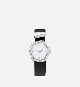 GEM DIOR 14.5 cm • Ø 27 mm (1”), Steel, Mother-of-Pearl and Diamonds