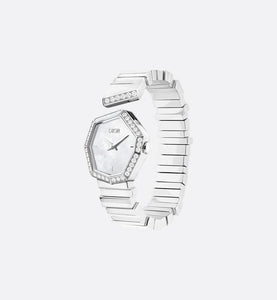 GEM DIOR 14.5 cm • Ø 27 mm (1”), Steel, Mother-of-Pearl and Diamonds