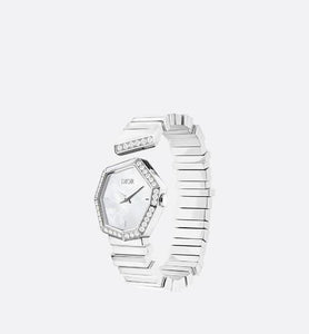 GEM DIOR 14.5 cm • Ø 27 mm (1”), Steel, Mother-of-Pearl and Diamonds