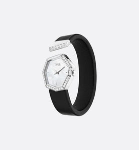 GEM DIOR 14.5 cm • Ø 27 mm (1”), Steel, Mother-of-Pearl and Diamonds