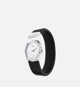 GEM DIOR 14.5 cm • Ø 27 mm (1”), Steel, Mother-of-Pearl and Diamonds