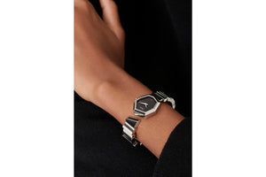 GEM DIOR 14.5 cm • Ø 27 mm (1”), Steel and Black Mother-of-Pearl