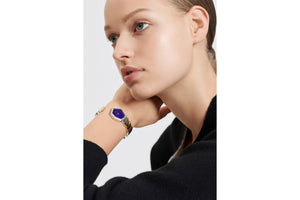GEM DIOR 14.5 cm • Ø 27 mm (1”), Steel, Yellow Gold, Lapis Lazuli and Diamonds