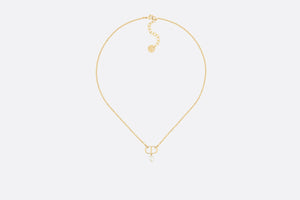 Petit CD Necklace • Gold-Finish Metal with a White Resin Pearl