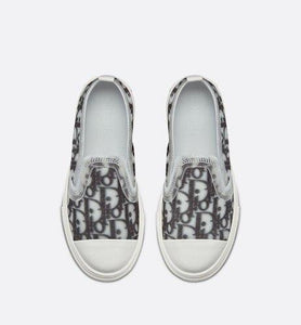 B23 Slip-On Sneaker • Black and White Dior Oblique Canvas