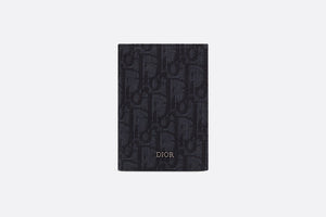 Bi-Fold Card Holder • Black Dior Oblique Jacquard