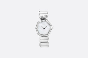 GEM DIOR 15.5 cm • Ø 27 mm (1”), Steel, Mother-of-Pearl and Diamonds