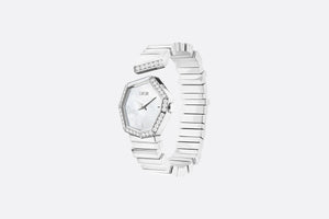 GEM DIOR 15.5 cm • Ø 27 mm (1”), Steel, Mother-of-Pearl and Diamonds