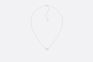 Clair D Lune Necklace • Palladium-Finish Metal and White Crystals