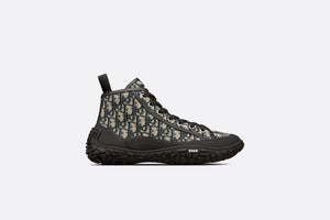 Diorizon Ankle Boot • Beige and Black Dior Oblique Jacquard and Black Rubber
