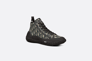 Diorizon Ankle Boot • Beige and Black Dior Oblique Jacquard and Black Rubber
