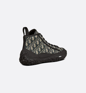 Diorizon Ankle Boot • Beige and Black Dior Oblique Jacquard and Black Rubber