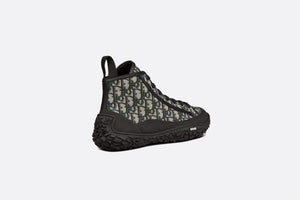 Diorizon Ankle Boot • Beige and Black Dior Oblique Jacquard and Black Rubber