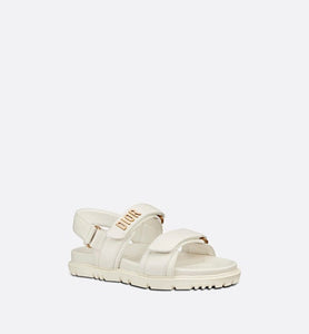 DiorAct Sandal • White Lambskin