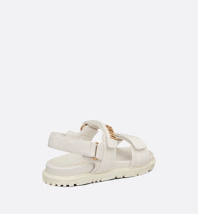 DiorAct Sandal • White Lambskin