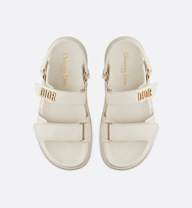 DiorAct Sandal • White Lambskin