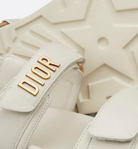 DiorAct Sandal • White Lambskin