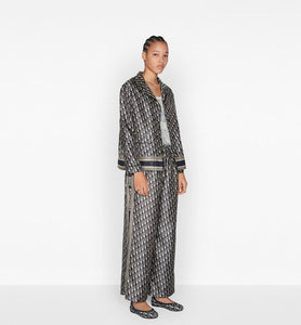 Dior Chez Moi Pants • Blue Dior Oblique Silk Twill