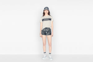 Dioriviera T-Shirt • White and Navy Blue Cotton Jersey