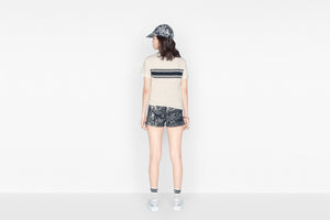 Dioriviera T-Shirt • White and Navy Blue Cotton Jersey