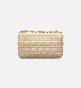 Medium Dior Caro Bag • Beige Supple Cannage Calfskin