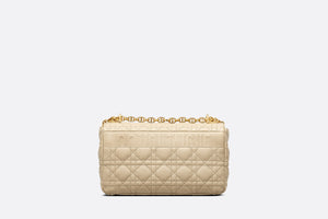 Medium Dior Caro Bag • Beige Supple Cannage Calfskin
