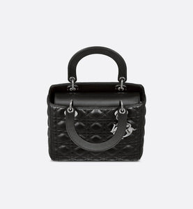 Medium Lady Dior Bag • Black Cannage Lambskin